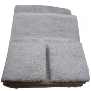 4 PIECE SILVER TOWEL SET