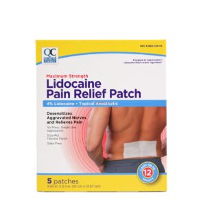 QC LIDOCAINE PAIN RELIEF PATCH