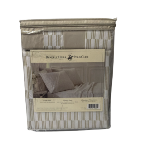 Beverly Hills Polo Club 1 flat Sheet, 1 fitted Sheet, 4 standard Pillowcase