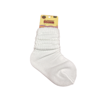 Slouchy Socks White Size 1-3