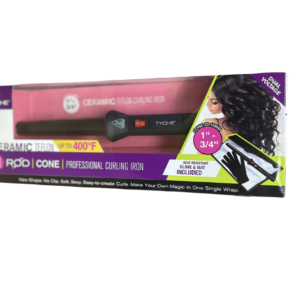 Tyche Rod Cone professional curling iron 1" - 3/4 "