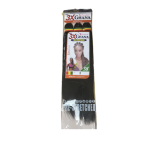 3X Ghana Realistic Braid Pre-Stretched 50" (Color: 2)
