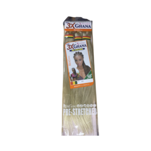 3X Ghana Realistic Braid Pre-Stretched 50" (Color: L613)