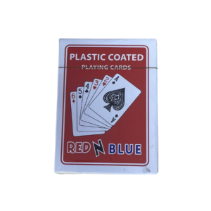 Plastic Coated Playing Cards Red N Blue