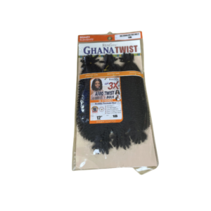 3X Afro twist Bulk 36 Strands 12″ (Color: 1B)