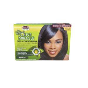 Afro-African Pride Olive Miracle No-Lye Hair Straightener Kit
