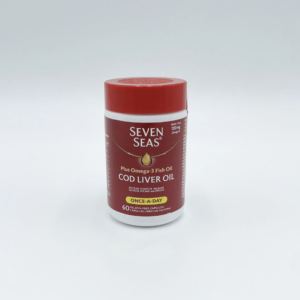 Seven Seas Plus Omega-3 Fish Oil Cod Liver Oil 60 Gelatin Capsules