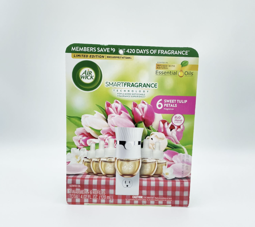 Air Wick Smart Fragrance 6 Sweet Tulip Petals (1 Warmer +6 Refills)