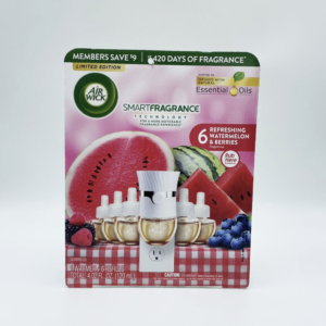 Air Wick Smart Fragrance 6 Refreshing Watermelon & Berries (1 Warmer + 6 Refills)