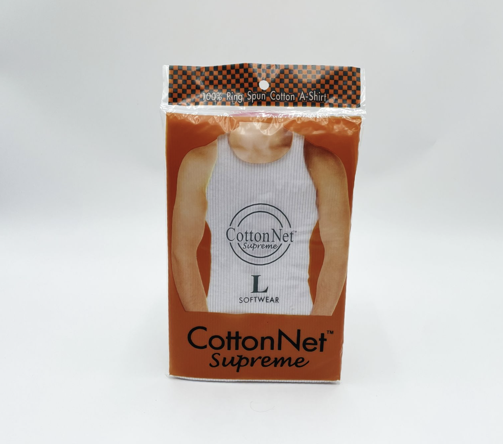 Cotton Net Supreme WHITE Tank Top L