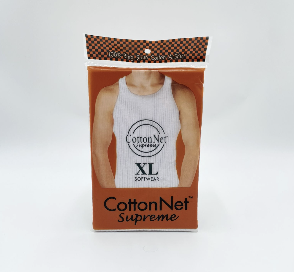 Cotton Net Supreme WHITE Tank Top XL