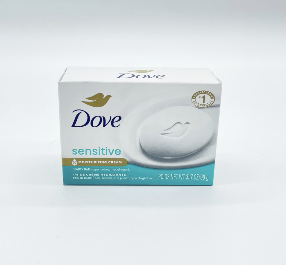 Dove Sensitive Skin Beauty Bar – Gentle Cleansing & Moisturizing Soap