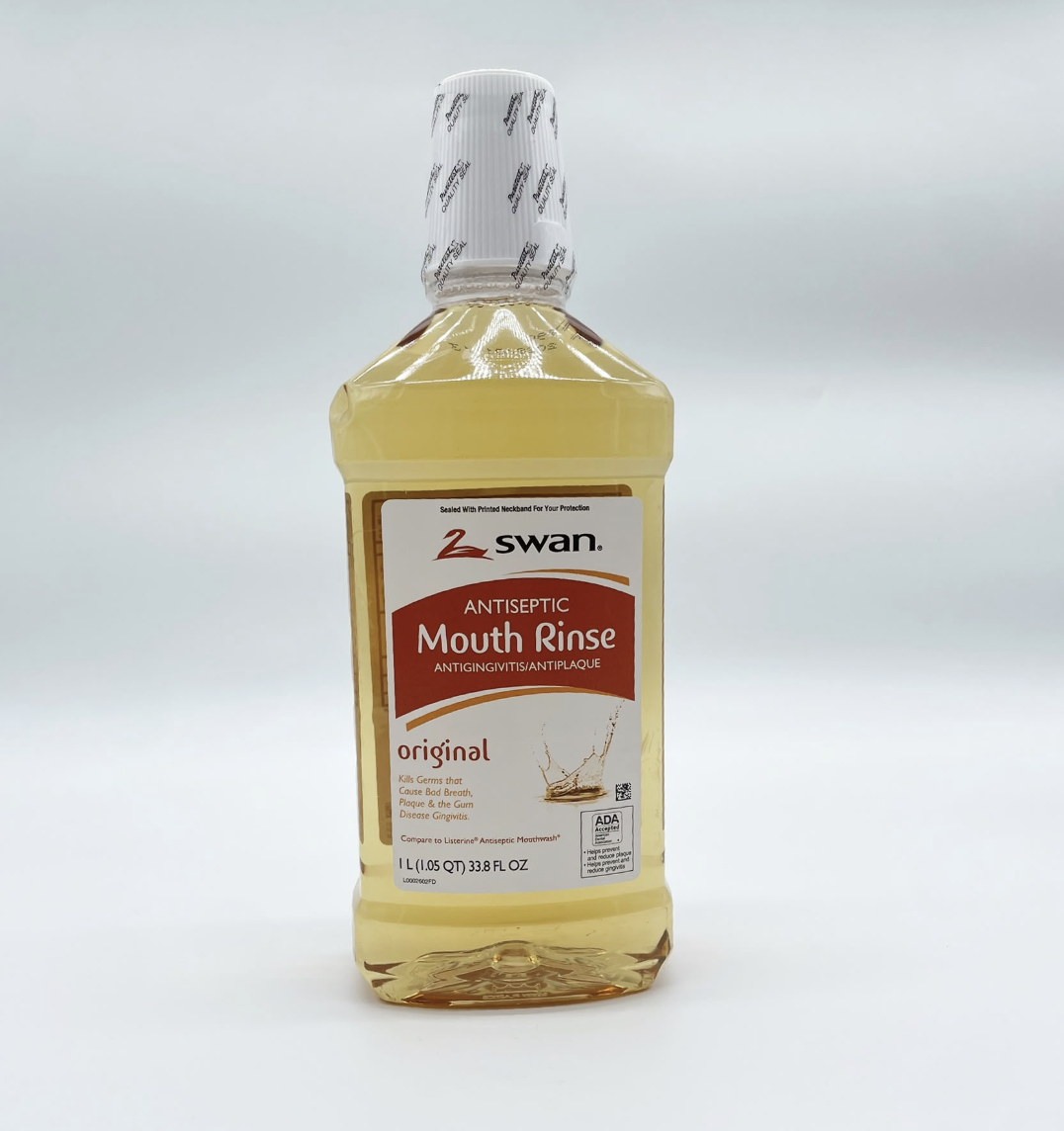 Swan Antiseptic Mouthwash Rinse 1 L – Fresh Breath & Oral Care