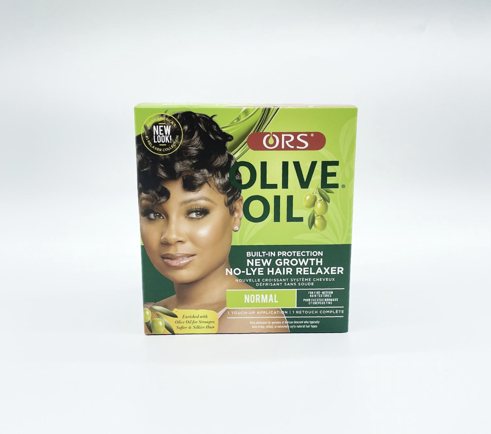 ORS Olive Oil Built-In Protection No-Lye Hair Relaxer for New Growth – Regular Strength