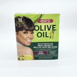 ORS Olive Oil Built-In Protection No-Lye Hair Relaxer for New Growth – Extra Strength