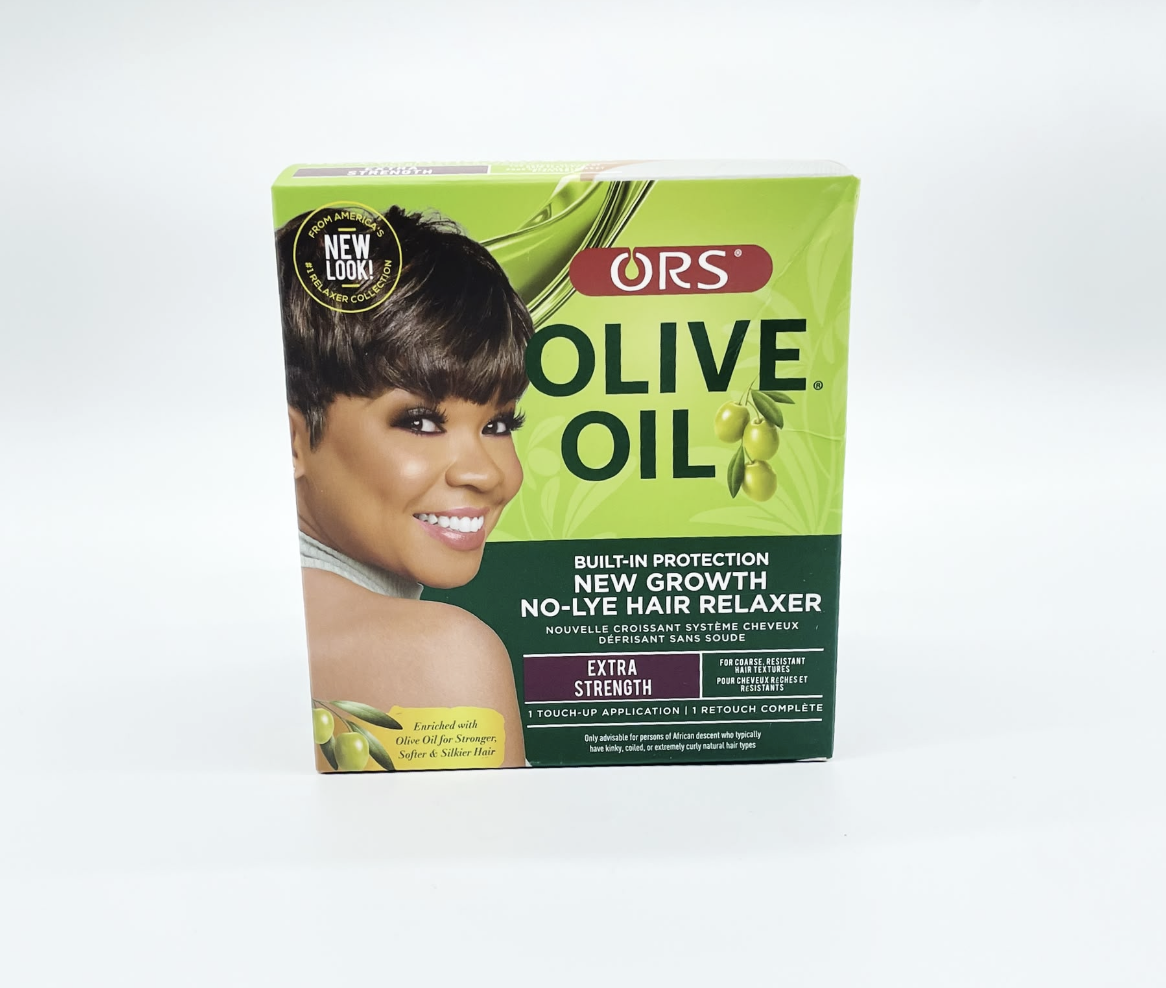ORS Olive Oil Built-In Protection No-Lye Hair Relaxer for New Growth – Extra Strength